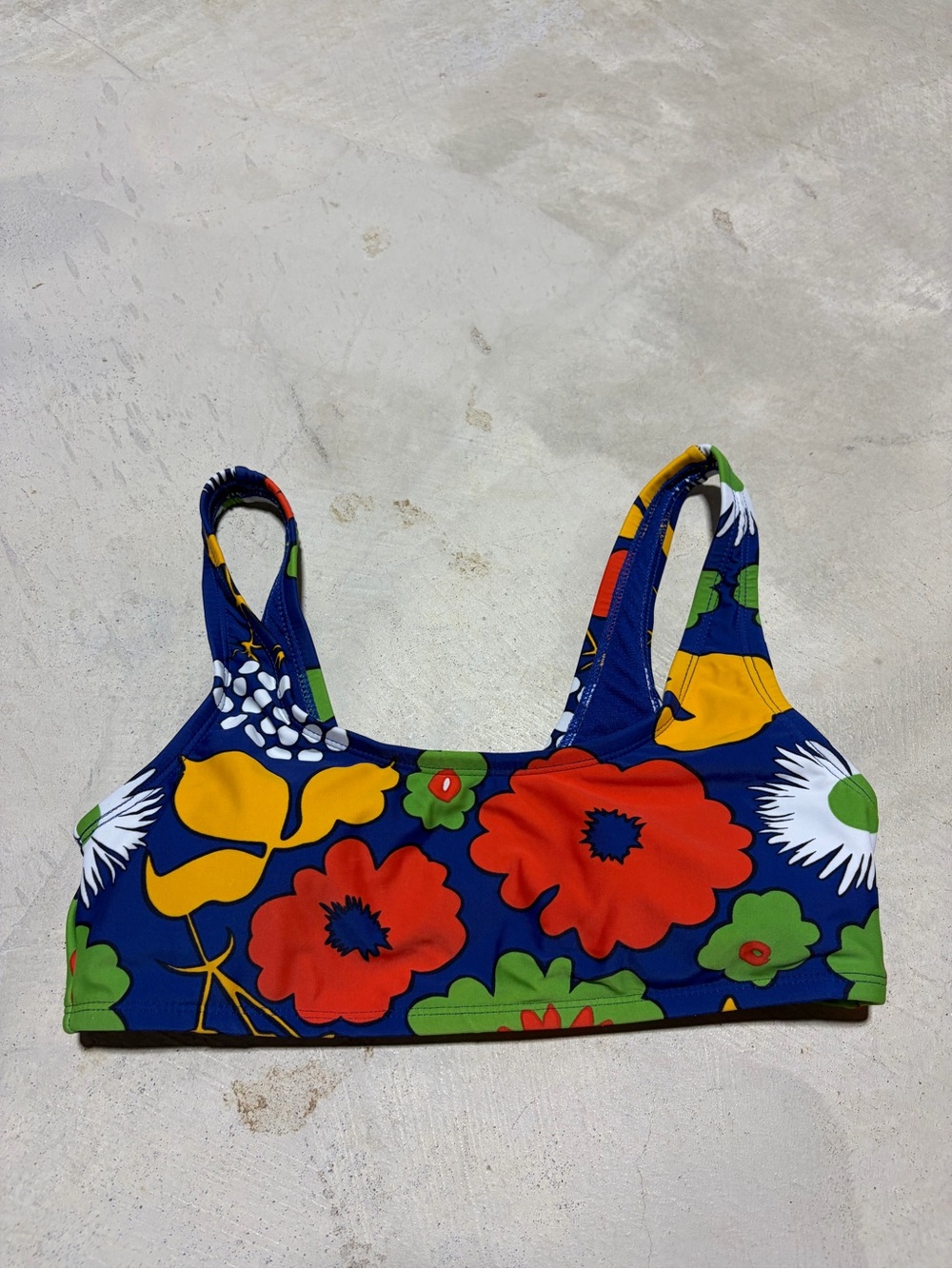 Marimekko x target Floral Crop Bikini Top in Bold Multicolor small